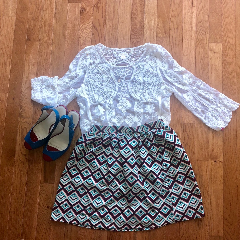 Colorful Patterned Skirt